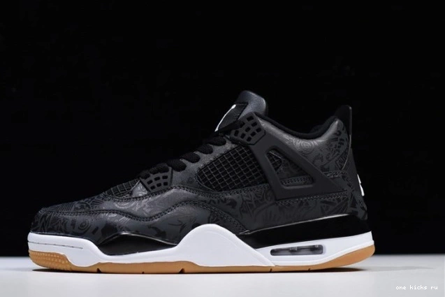 Onekick Laser Black Air CI1184-001 Jordan Retro 4 0703
